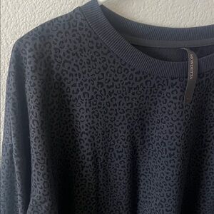 Mondetta Dark Patterned Crew Neck Sweater